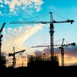 Cranes on a building site